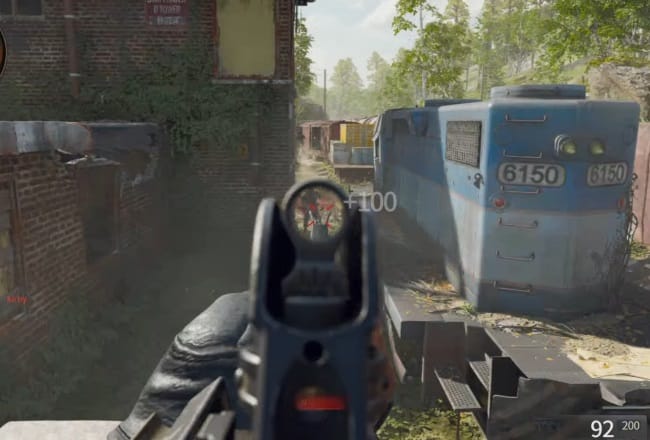 COD BO6のXMGで戦闘